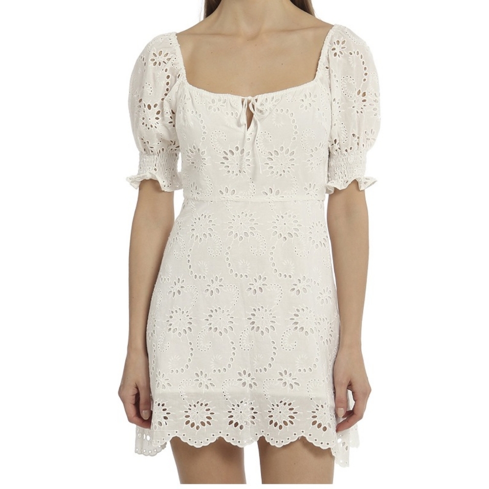 Milkmaid Puff Sleeve Dress